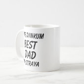 Messe Dinkum BEST VATER in Straya (Australien) Kaffeetasse (Vorderseite Links)