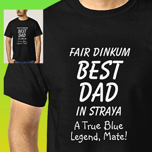 Messe Dinkum BEST VATER in Straya Wine tasting in T-Shirt