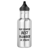 Messe Dinkum Bester PLUMBER in Straya Edelstahlflasche (Rechts)