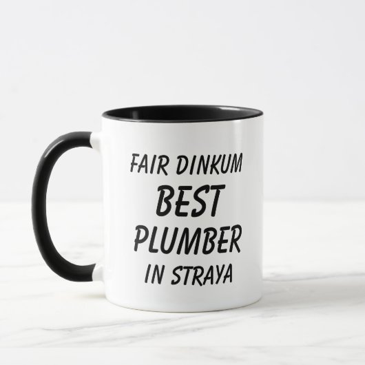 Messe Dinkum Bester PLUMBER in Straya Tasse (Links)