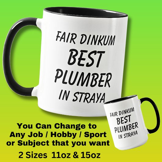 Messe Dinkum Bester PLUMBER in Straya Tasse