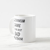 Messe Dinkum NAME BEST VATER in Straya (Australien Kaffeetasse (Vorderseite Links)