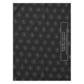 Messe für Minimalistische Schwarze Unternehmen Tischdecke (Vorderseite)