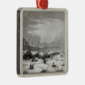 Messe gehalten auf der Themse Silbernes Ornament (Rechts)