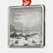 Messe gehalten auf der Themse Silbernes Ornament (Links)