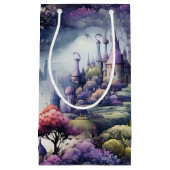 Messe in Fairyland Dark Blue Lila und grün Kleine Geschenktüte (Vorderseite)