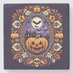 Messe Isle/Colorwork Vintag Halloween/Herbst Steinuntersetzer