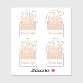 Messe Mittelalterliche Königliche Prinzessin Set 4 Aufkleber