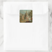 Messe Quadratischer Aufkleber (Tasche)