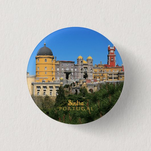 Messe Sintra Palace Foto in Portugal Button (Vorderseite)