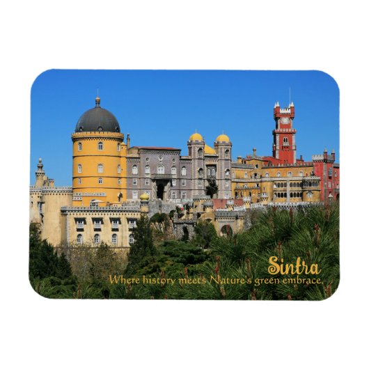 Messe Sintra Palace Foto in Portugal Magnet (Horizontal)