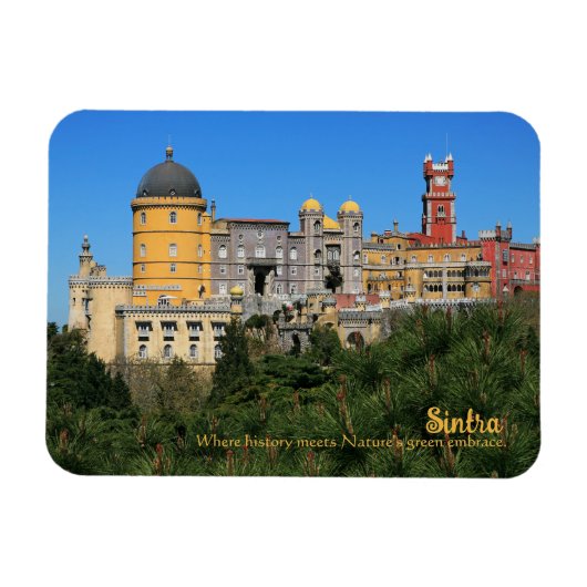 Messe Sintra Palace Foto in Portugal Magnet (Horizontal)