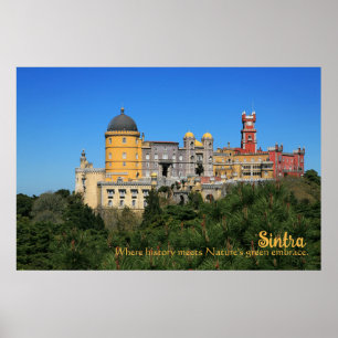 Messe Sintra Palace Foto in Portugal Poster