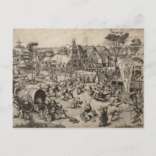 Messe St. Georges Day von Pieter Bruegel Postkarte (Vorderseite)