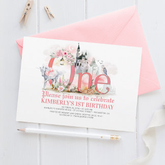 Messe Unicorn Burg 1. Geburtstag Einladung