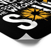 Messed With The Wrong Soul Suicide Prevention Awar Poster (Ecke)