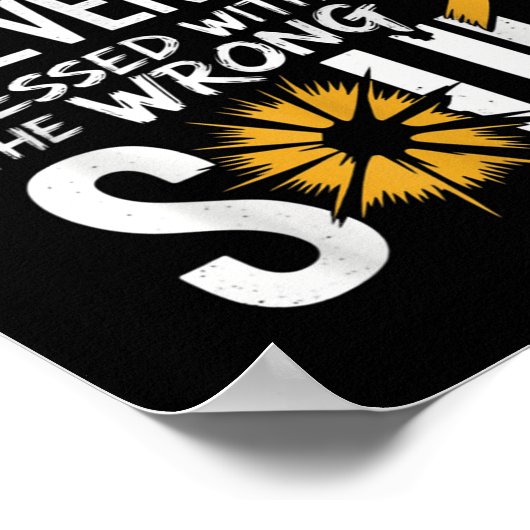 Messed With The Wrong Soul Suicide Prevention Awar Poster (Ecke)