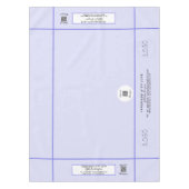 Messen Lavendel 52 x 70 QR Code Streifen Tischdecke (Vorderseite)
