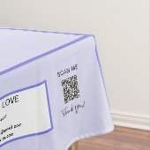 Messen Lavendel 52 x 70 QR Code Streifen Tischdecke (Beispiel)