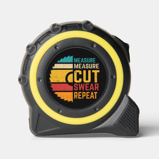 Messen Niedlich Swear Wiederholen Funny Handyman V Maßband (Vorderseite)