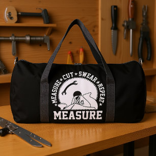 Messen Schneiden Fluchen Wiederholen Duffle Bag