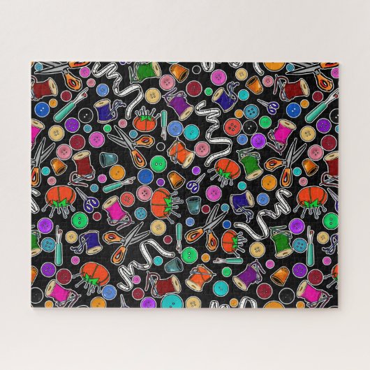 Messen Sie zweimal schneiden, wenn die Nählieferan Puzzle (Horizontal)