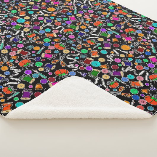 Messen Sie zweimal schneiden, wenn die Nählieferan Sherpadecke (3/4)