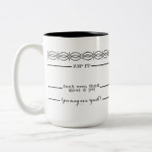 Messende Linien des Kaffees können Sie Morgen Zweifarbige Tasse (Links)