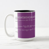 Messende Linien des Kaffees können Sie Morgen Zweifarbige Tasse (Links)