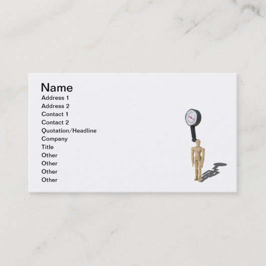 Messender Druck Visitenkarte (Vorderseite)