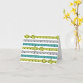 Messendes Band notecard Karte (Gelbe Blume)