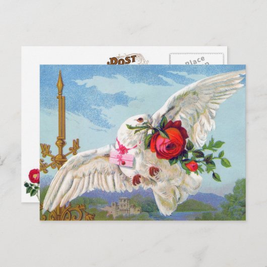 Messenger der Liebe Postkarte (Vorne/Hinten)