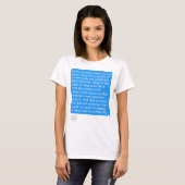 Messenger Long Rant Blue Text Blase T-Shirt (Vorne ganz)