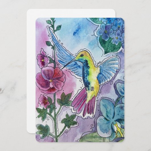 Messenger of Joy Feiertagskarte (Vorne/Hinten)