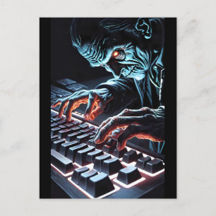 Messenger of the Untot - Ken Gage Horror Art Postkarte