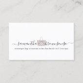 Messenger Taschen Zubehör online handgefertigt Visitenkarte (Vorderseite)