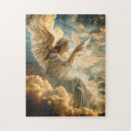 Messengers of Peace Angel with White Dove Puzzle