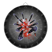 Messer, die Dartboard erstechen Dartscheibe (vorne)