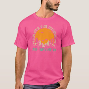 Messer Fairview Alaska Erforschen Sie die Natur T-Shirt