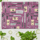 Messer für rosa Butcher Geschirrtuch (Gefaltet)