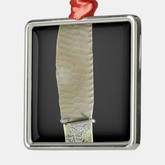 Messer geschnitzt mit Kampfszenen Ornament Aus Metall (Links)