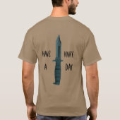 Messer haben einen Messer Day Stab im hinteren T - T-Shirt (Rückseite)