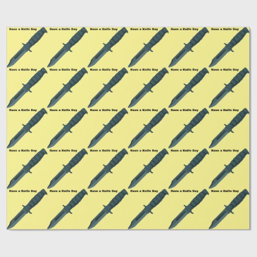 Messer haben einen Messer-Tag Geschenkpapier (Flach)