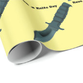 Messer haben einen Messer-Tag Geschenkpapier (Rolleneckpunkt)