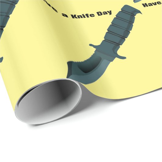 Messer haben einen Messer-Tag Geschenkpapier (Rolleneckpunkt)