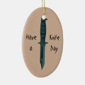 Messer haben einen Messer-Tag Keramikornament (Rechts)