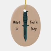 Messer haben einen Messer-Tag Keramikornament (Vorne)