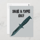 Messer haben einen Messertag Postkarte (Vorne/Hinten)