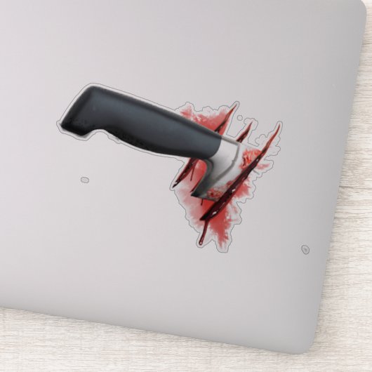 Messer, Illustration, Blutaufkleber Aufkleber (Detail)
