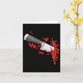 Messer im CK Halloween-Murder-Kostümmesser in Karte (Gelbe Blume)